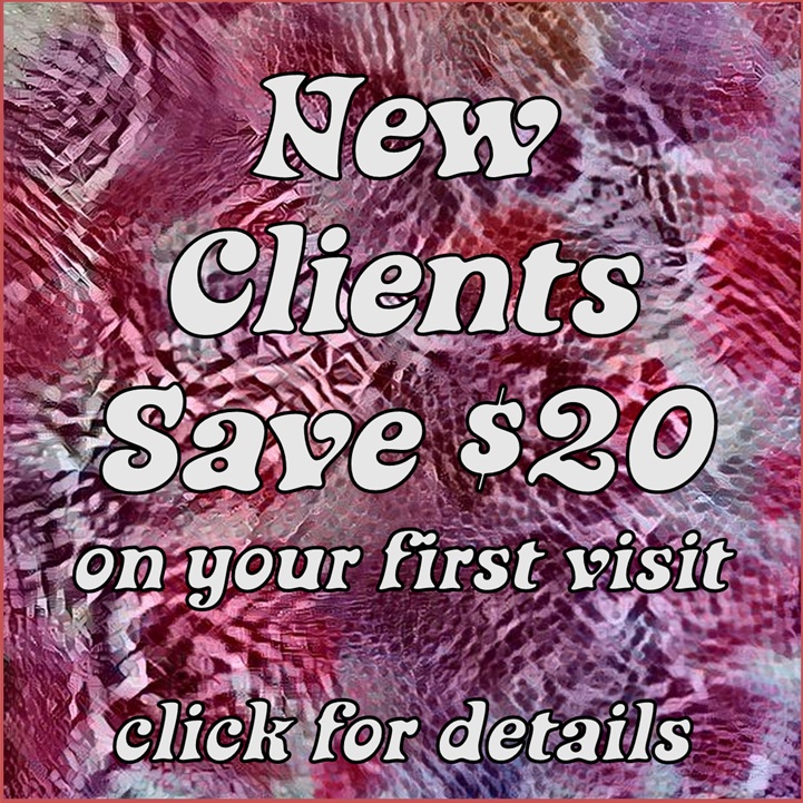 new clients save $20 on their first visit